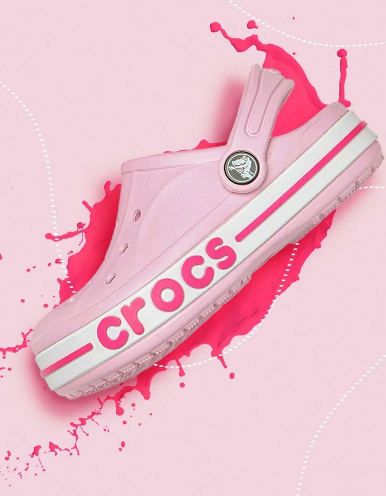 Crocs Kids Pink Bayasand Solid Croc
