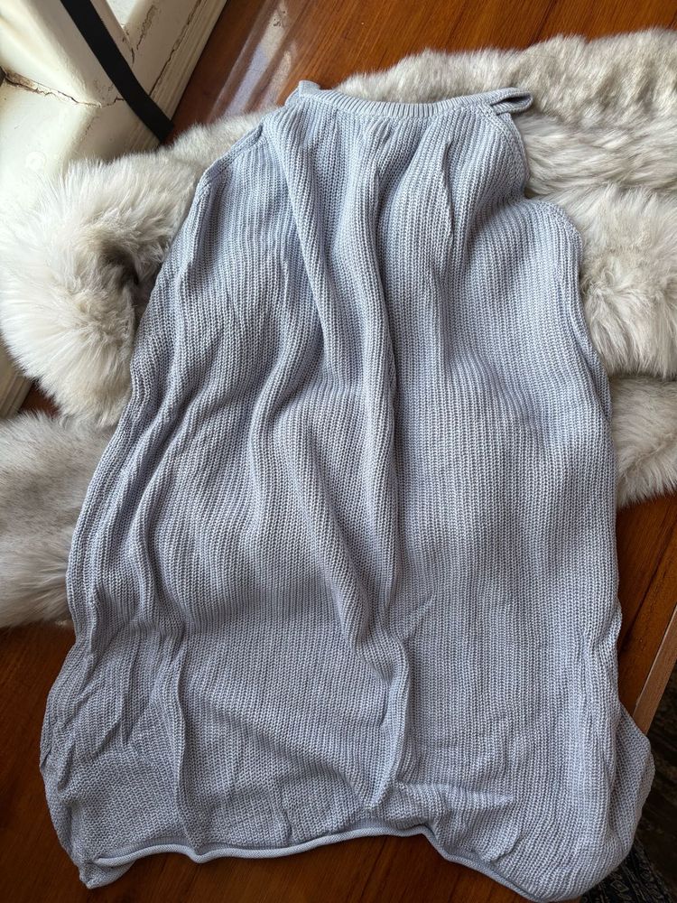 Light Blue Knit Tank Top