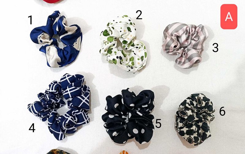 Set of 6 Scrunchies