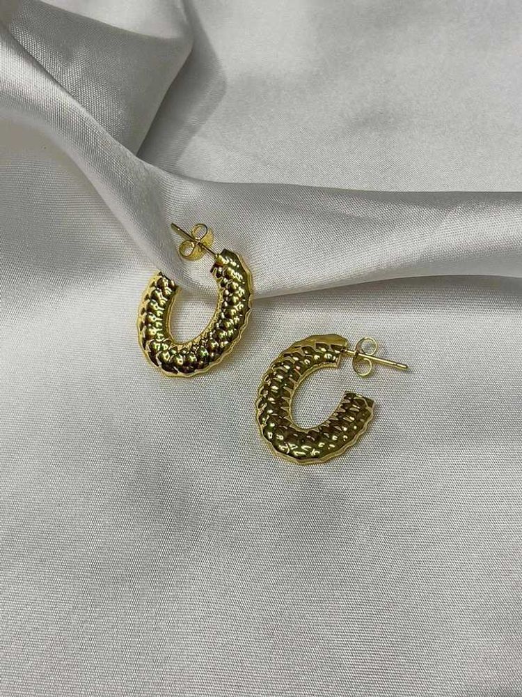 Braided hoops anti tarnish