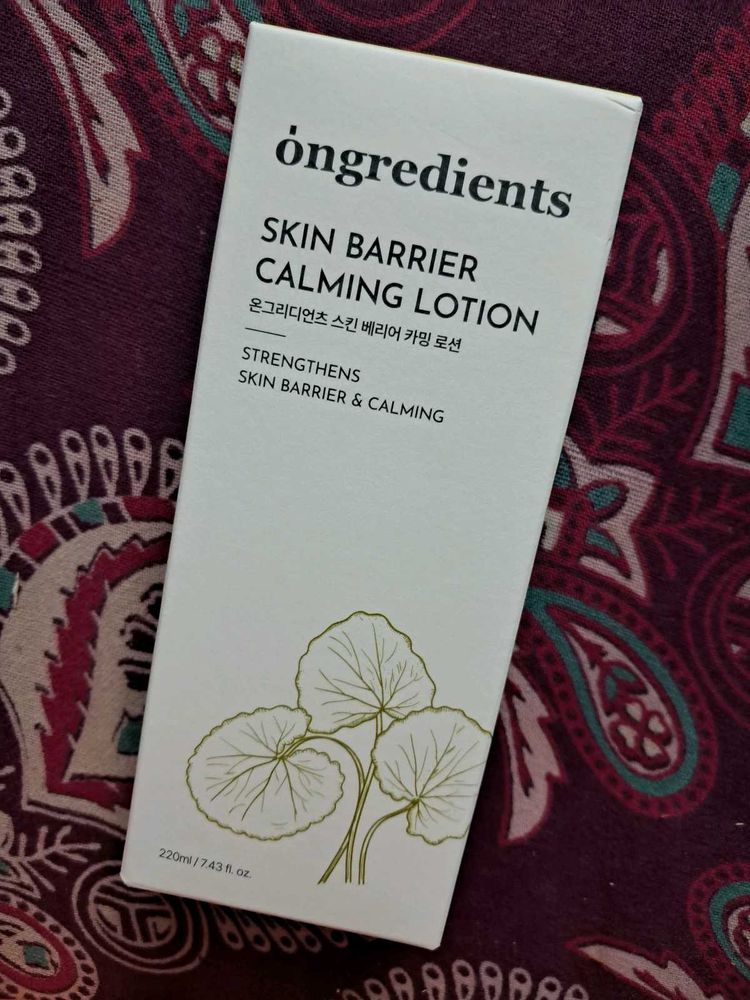 ongredients Skin Barrier Calming Lotion