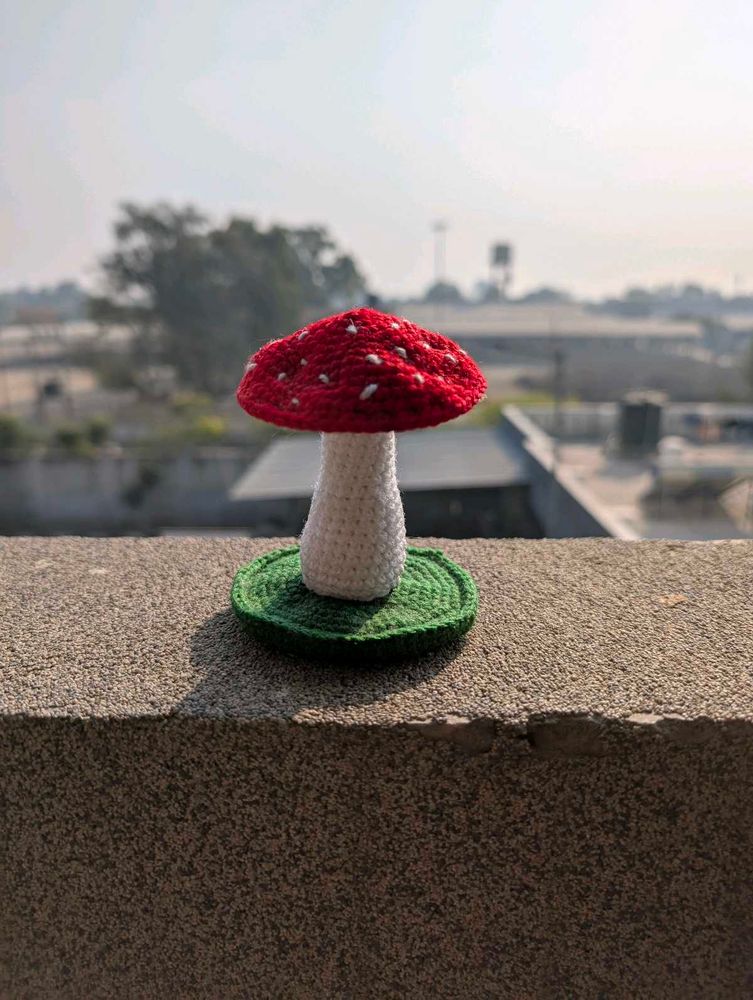 Crochet Mushroom Earing Stand