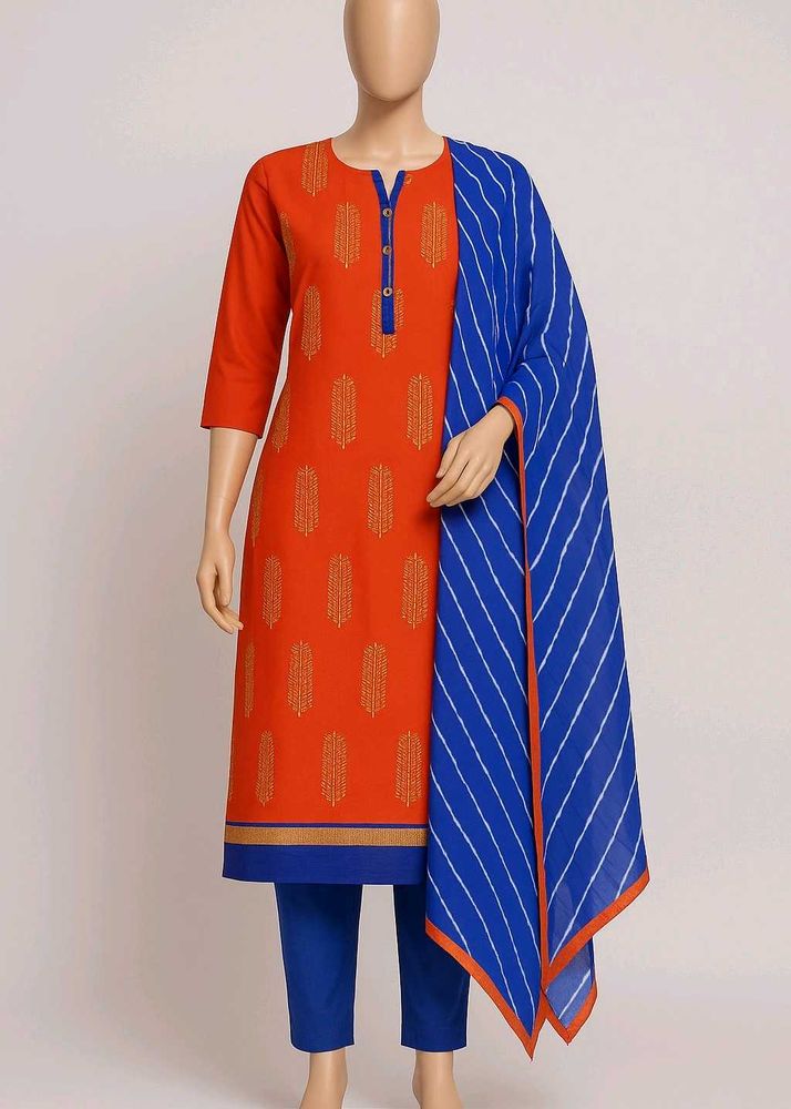 Orange Dress Material