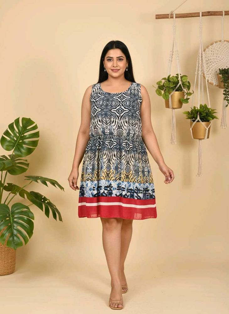 🎄Buy 1, Get 1 Free🎁L/XL Patterned Casual Dress