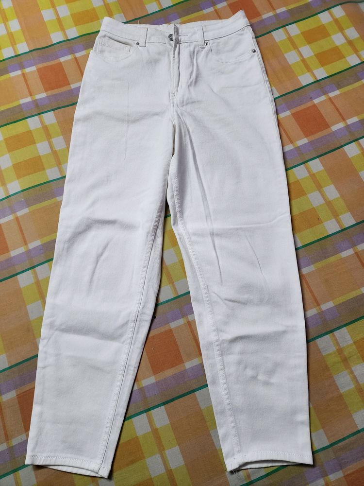 H&amp;M Mom Loose Fit Twill Trousers