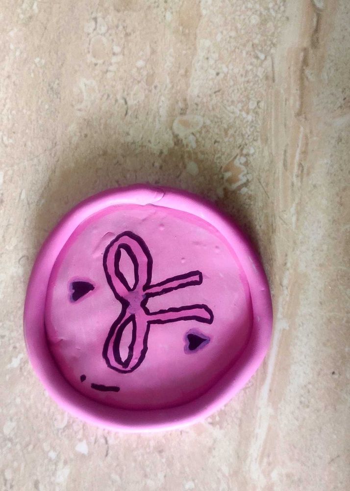 Cute Pink Clay Trinket