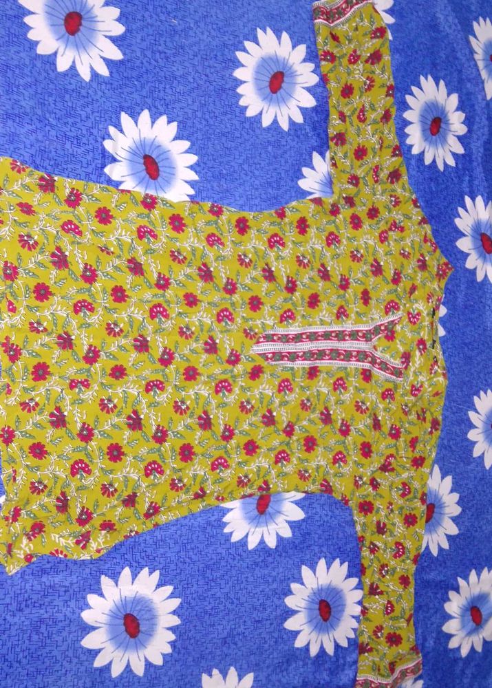 Floral Print Kurta