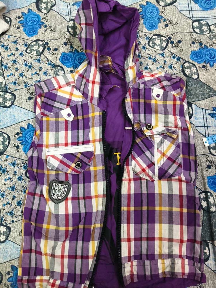 Boys Smart Double Sided Half Jacket For 4-6 Years