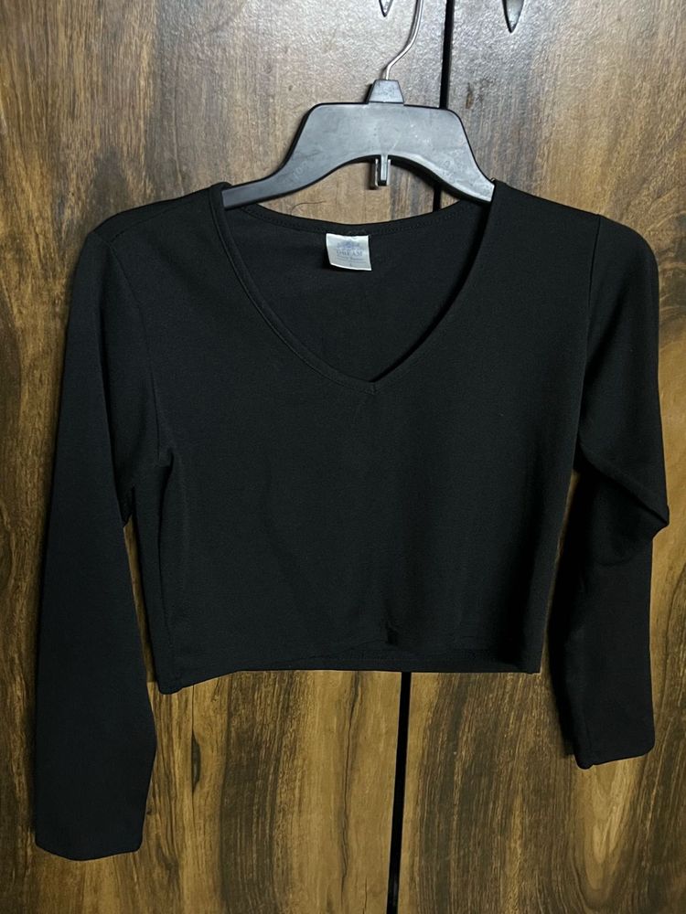 Black Long Sleeve Top