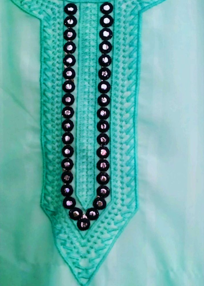 Embroidered Top with Beaded Detail