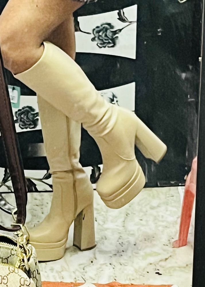 Platform Knee High Boots