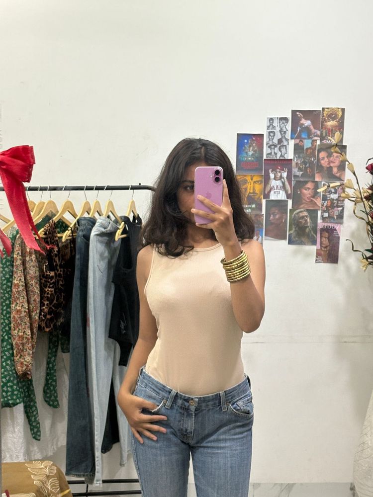 Beige Bodysuit