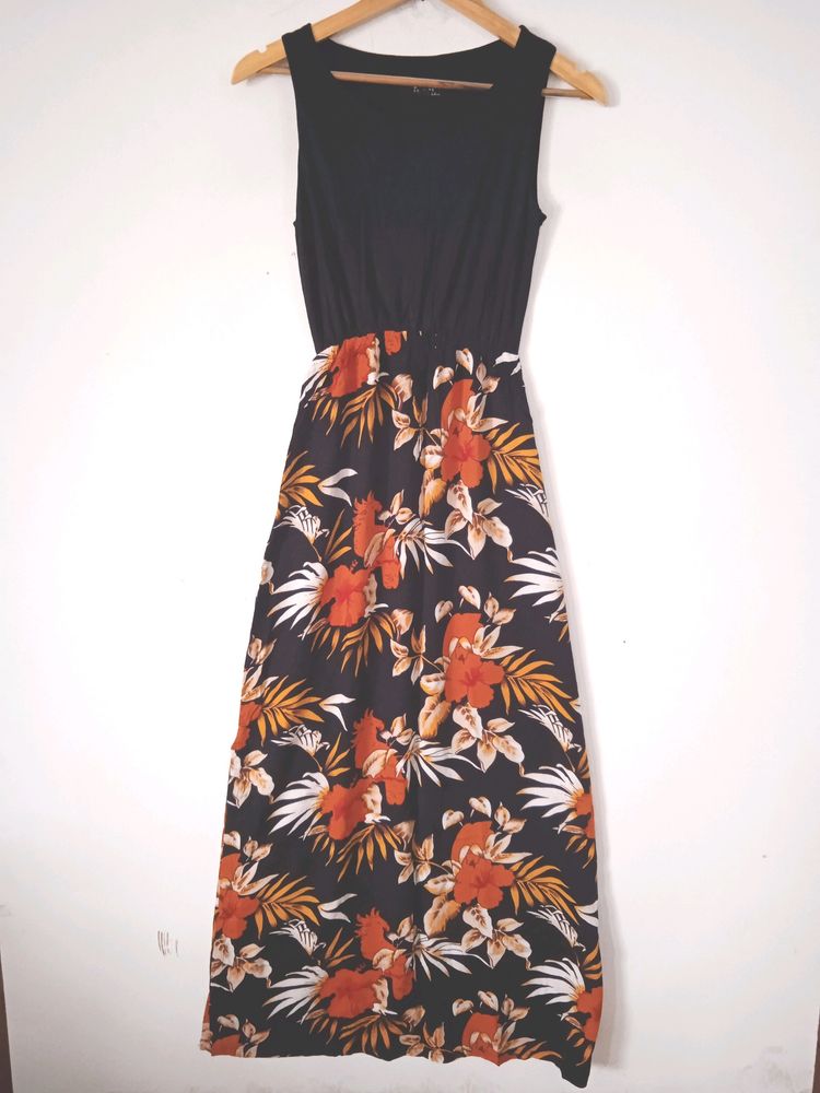 Black Printed Dress (Women)