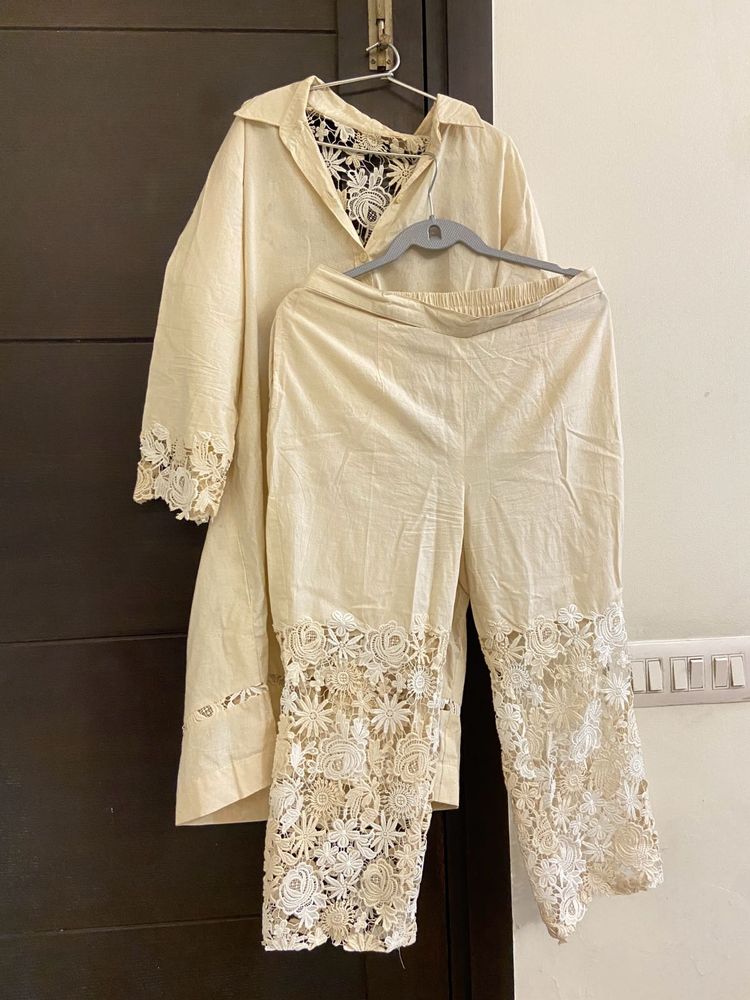 Cotton Lace Co-ord Set