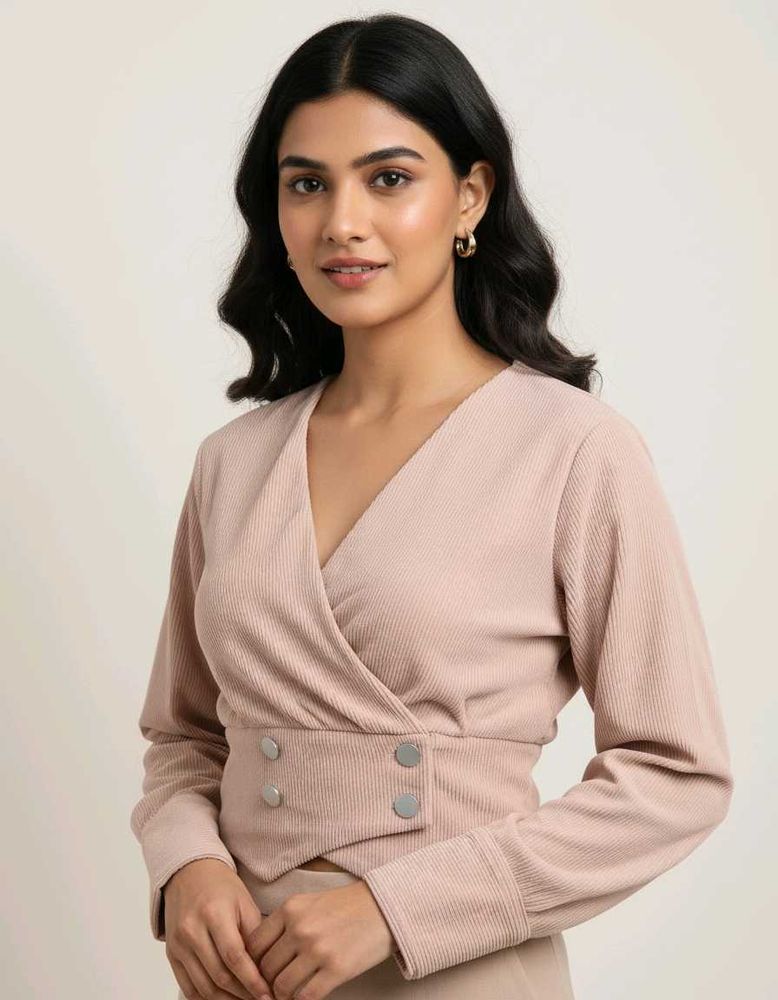 Elegant Wrap Top
