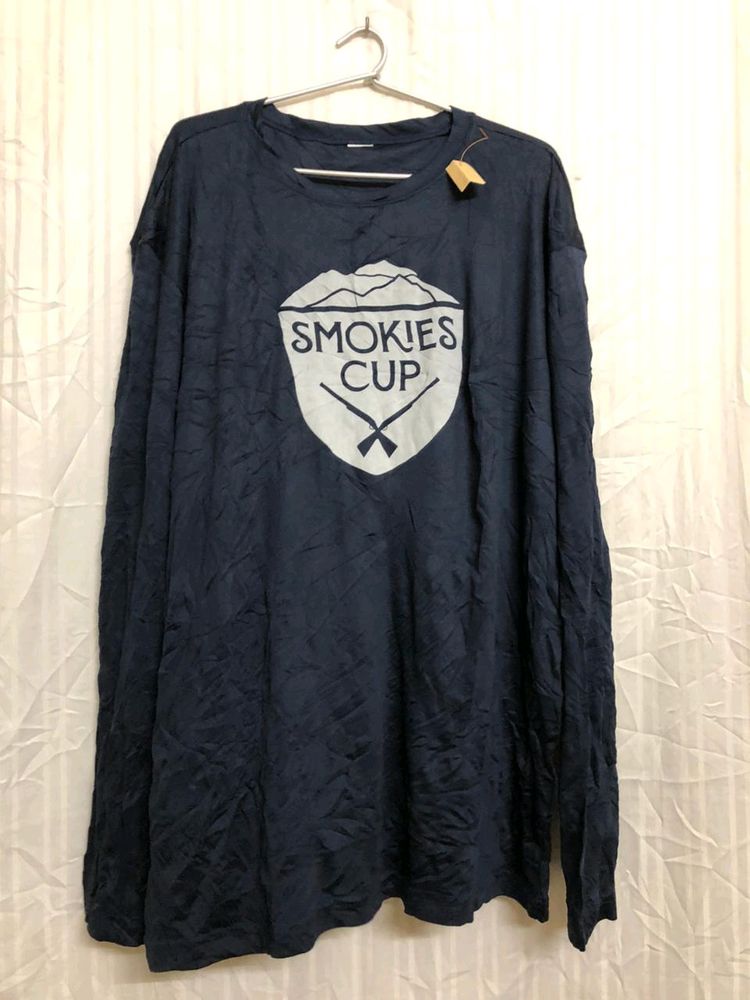 Blue Long Sleeve T Shirt