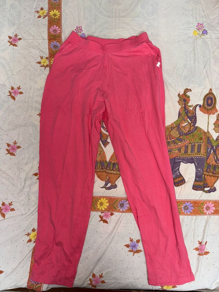 Pink Casual Pants