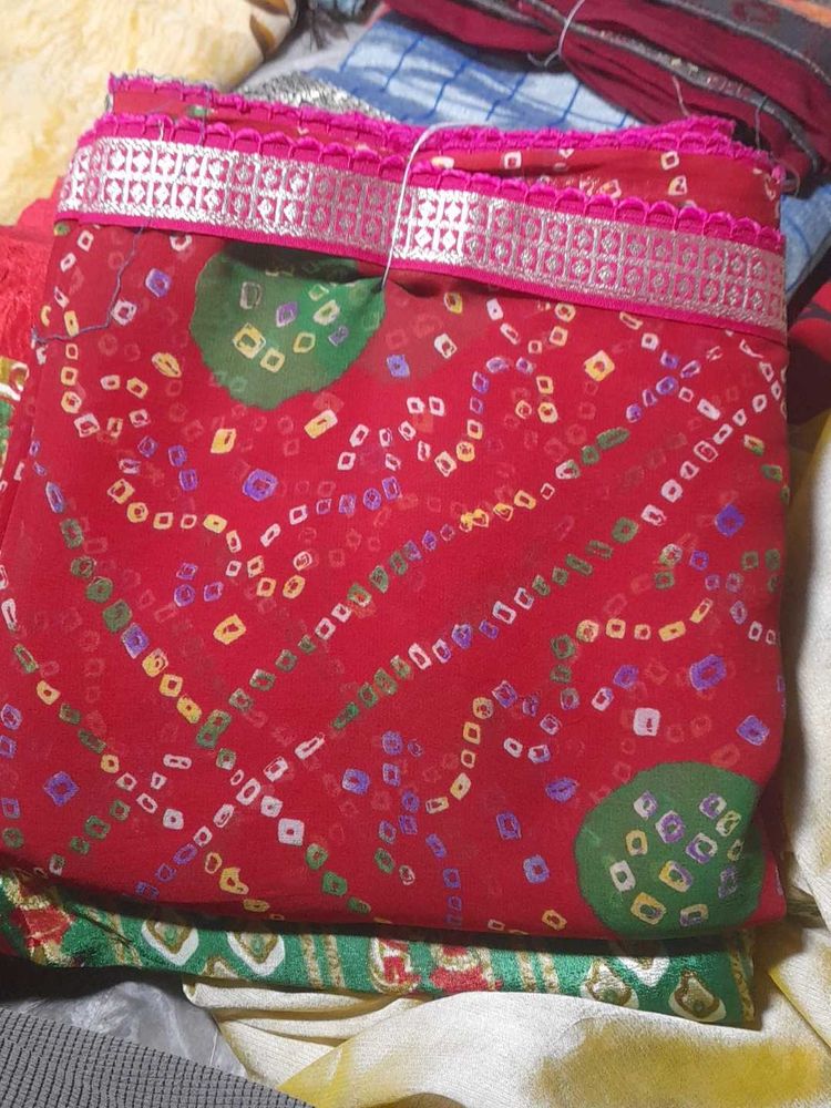 Red Bandhani Dupatta