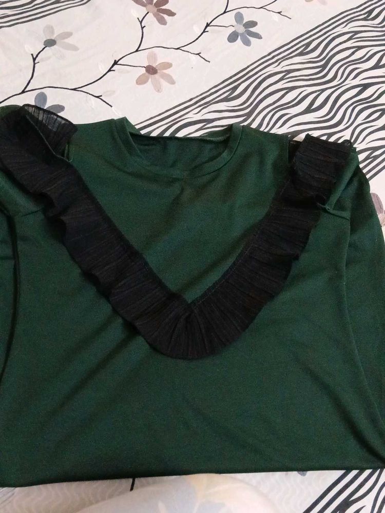 A Line Shoulder Cut Dress