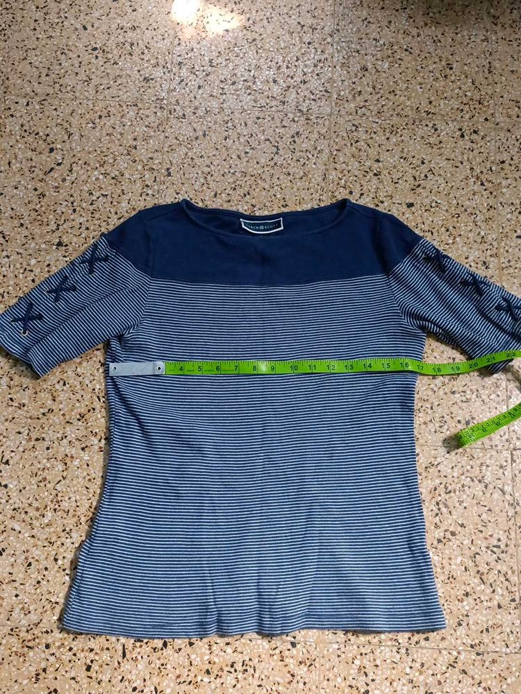 Karen Scott Striped Tshirt