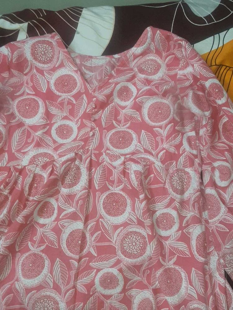 Floral Print Kurta