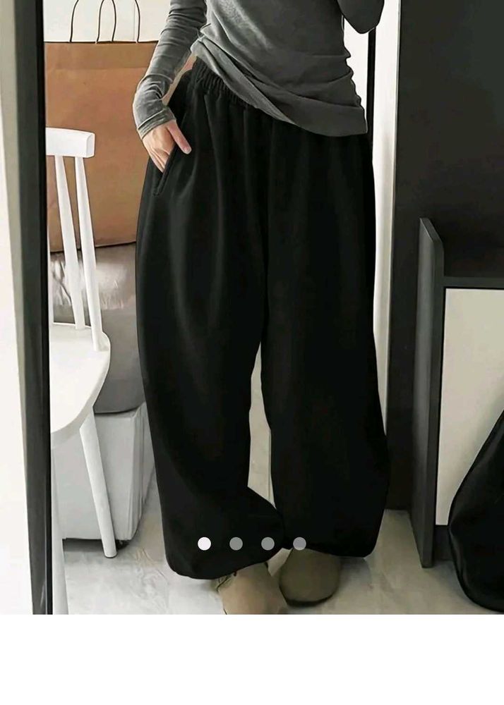Black Wide Leg Lounge Pants (Exact Same As Shown)