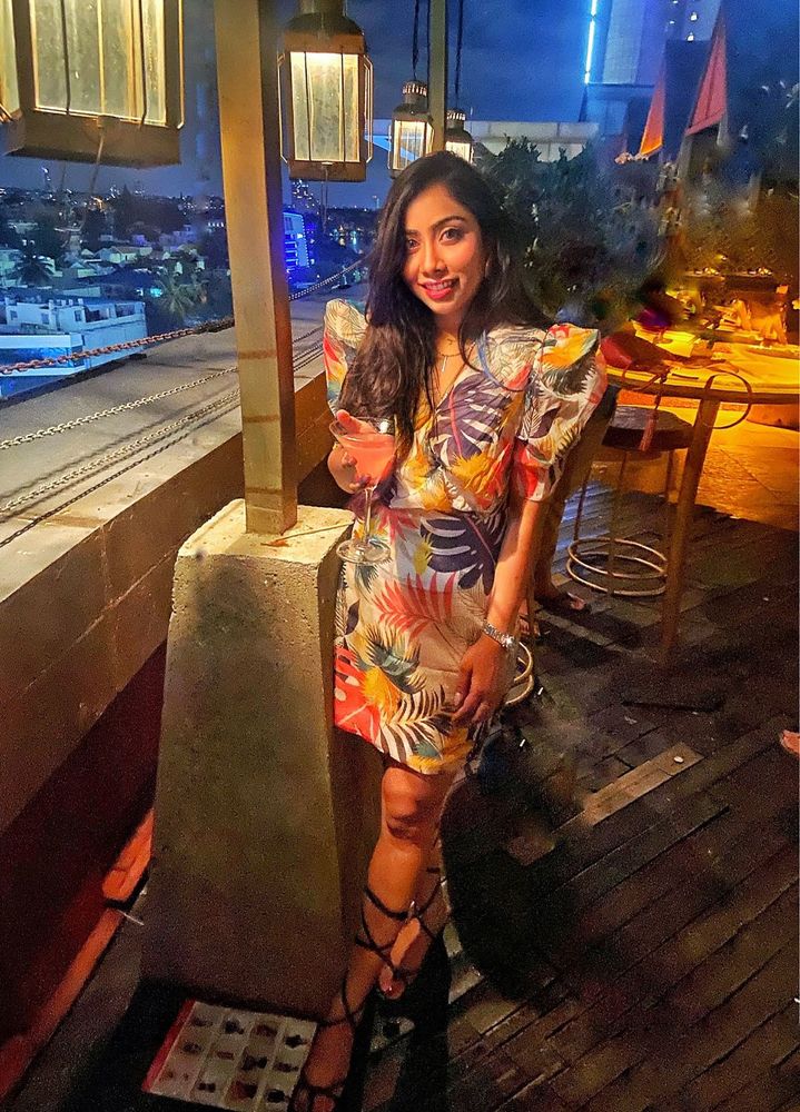 Colorful Floral Mini Dress