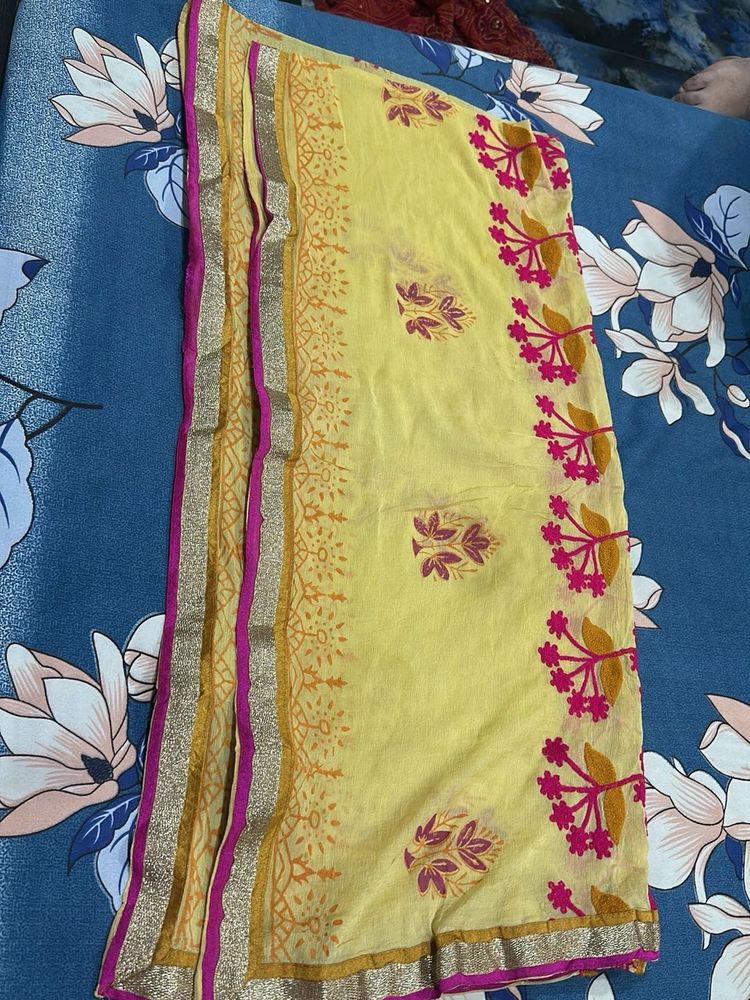Elegant Yellow Dupatta