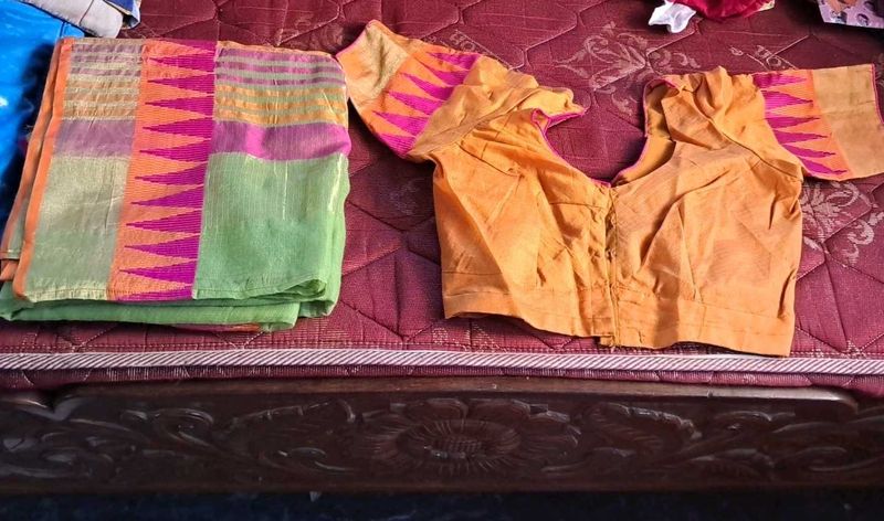 Sari and Blouse Set
