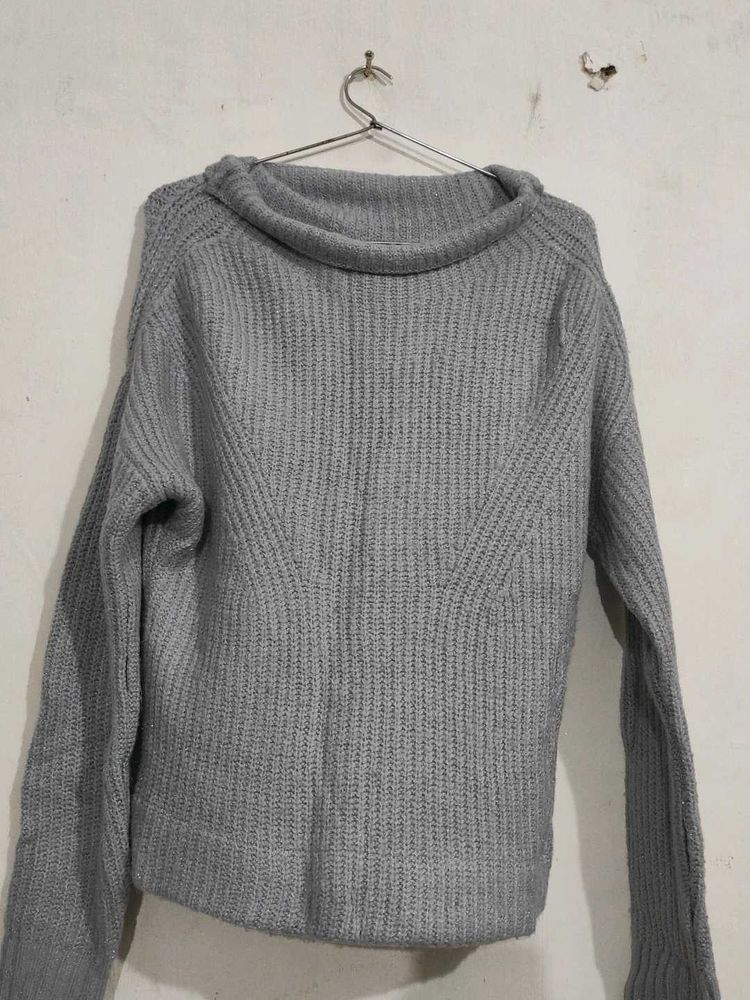 blue Knit Sweater