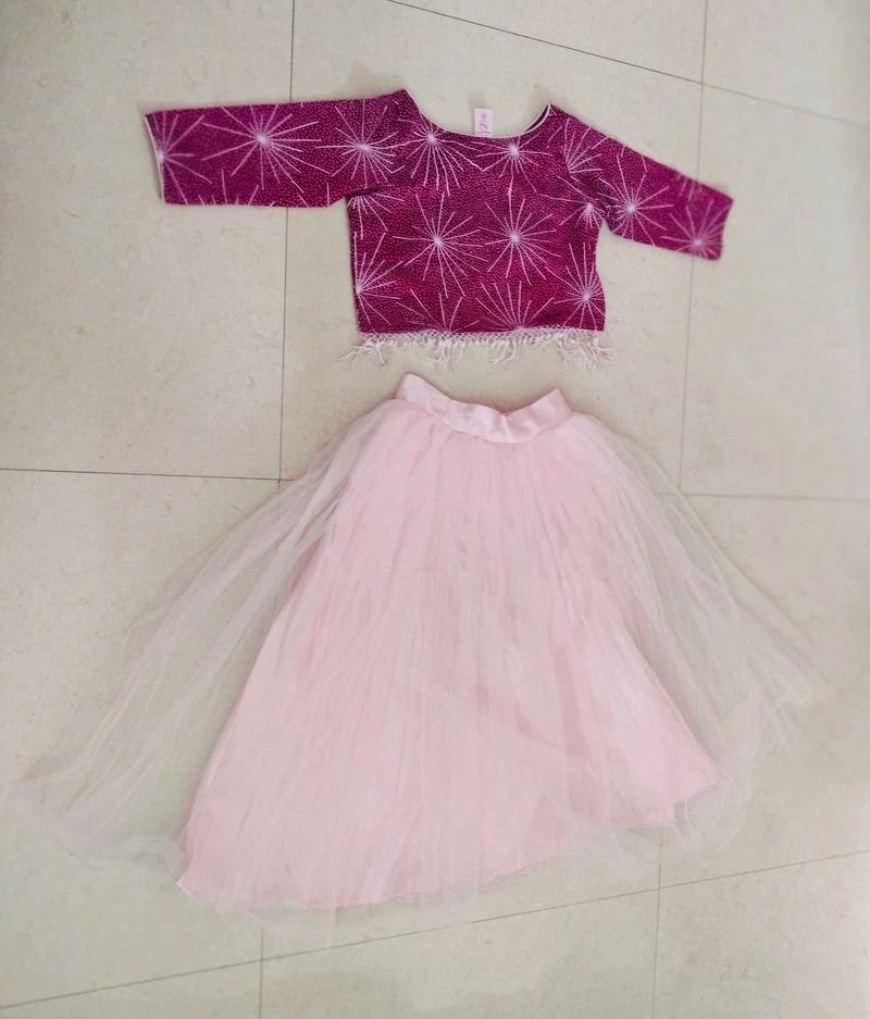Girls Skirt And Top Set