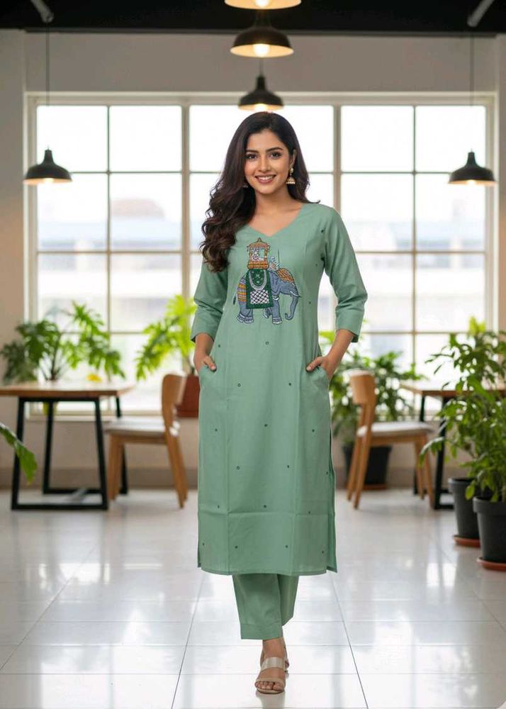 Elegant Green Kurta Set