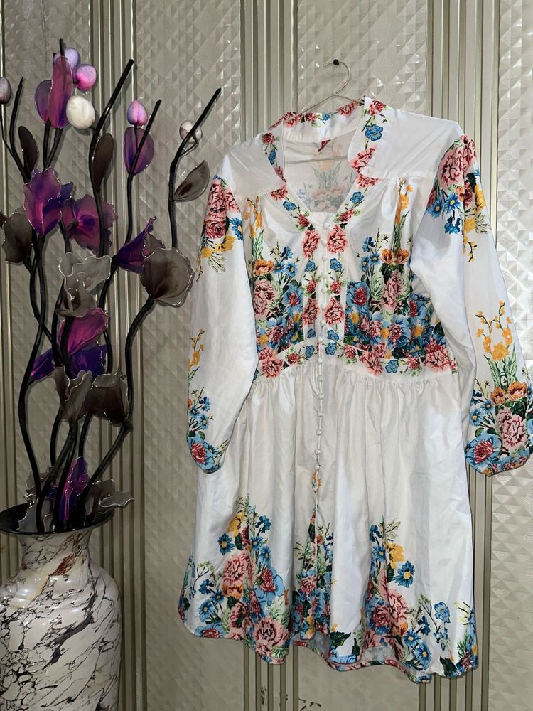 Stylish Women Maxi White Mini Short Dress
