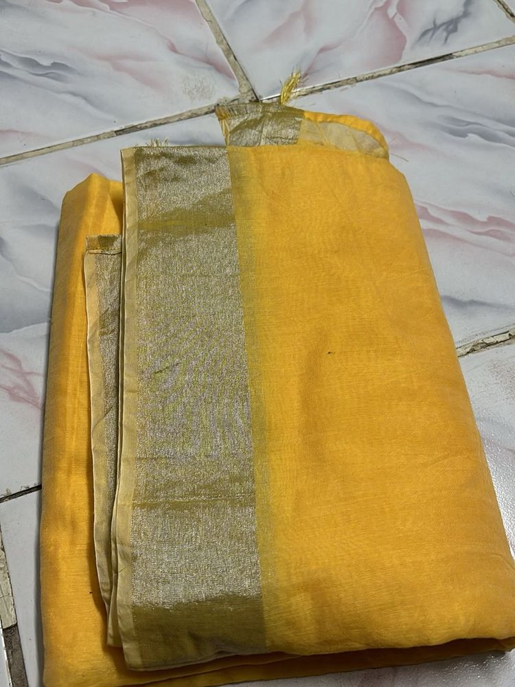 Elegant Yellow saree