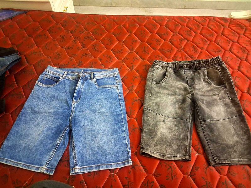 Two Pairs of Denim Shorts