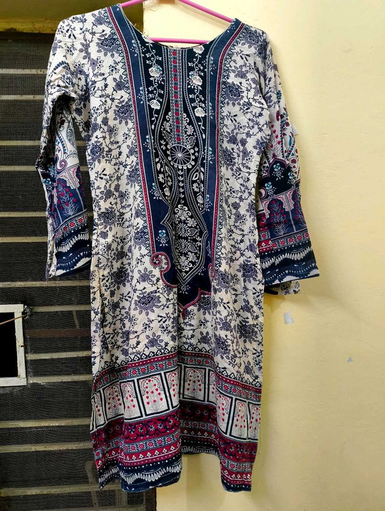 Floral Print Kurta