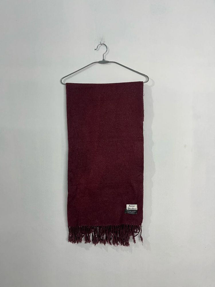 Acne Studios Burgundy Scarf