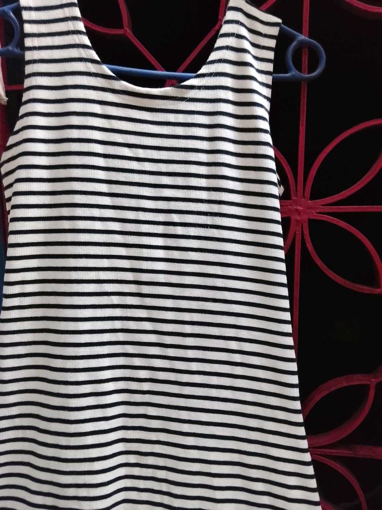 Striped Sleeveless Dress