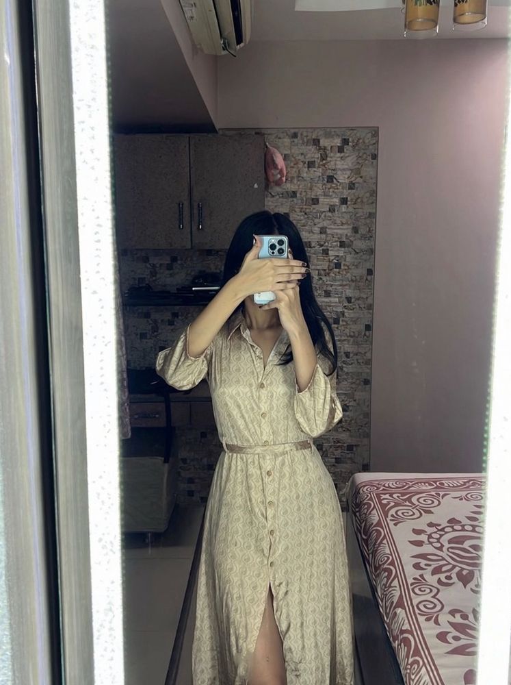 Beige Dress By Breya