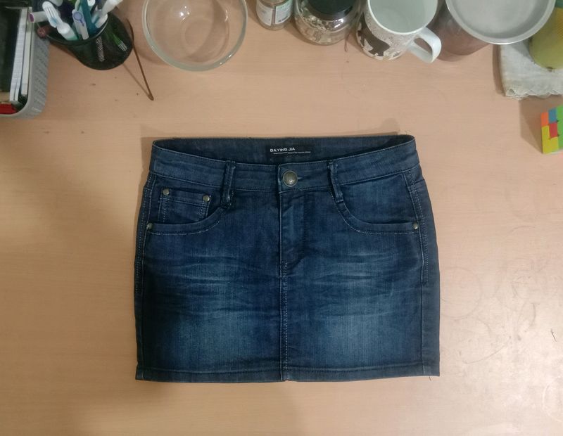 Dark Blue Short Skirt