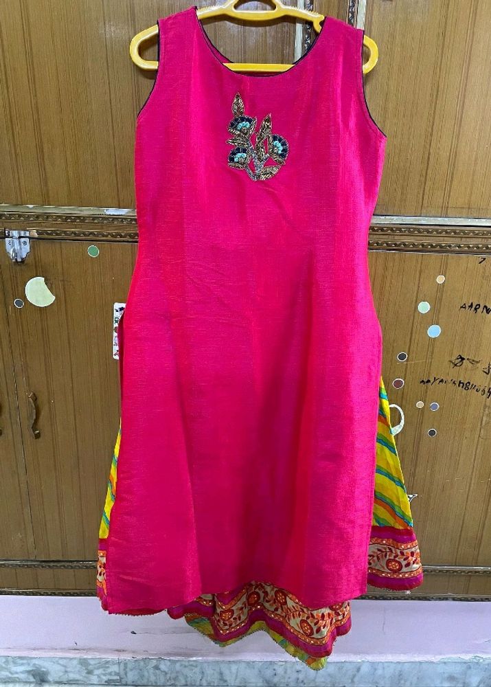 Lehenga And Kurti Set Indowestern