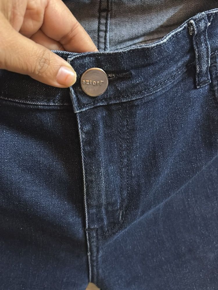 Dark Blue Denim Jeans