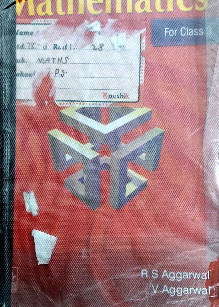 R S AGGARWAL Class 9th MATHMEMATICS (MATHS) Book