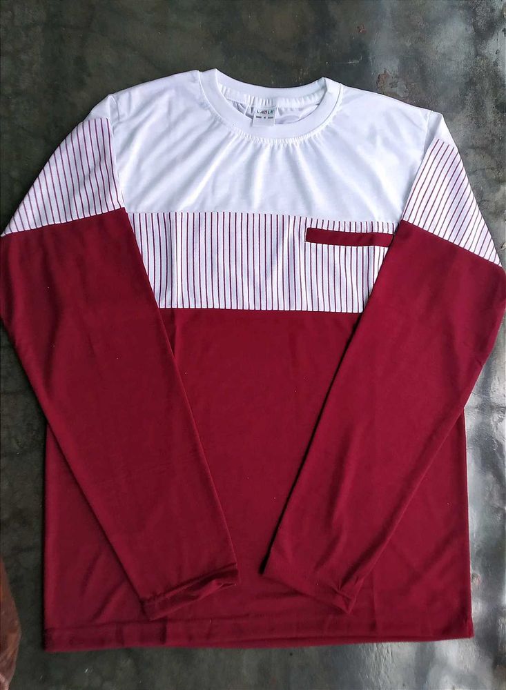 Brand New White Maroon Men&#39;s T-shirt
