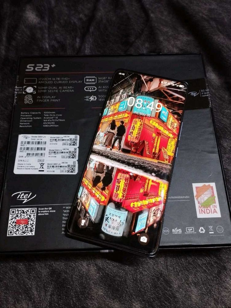Itel S23 Plus- Aurora Blue (Used for 1.4 Years)