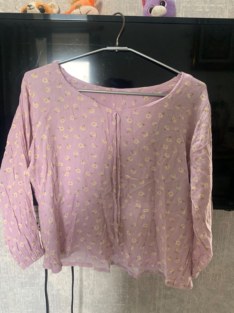 Pink Floral Top
