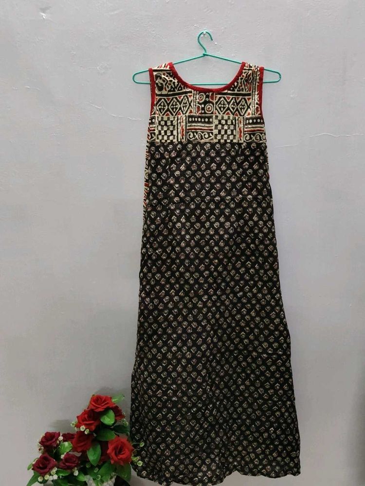 Ethnic Print Maxi Dress