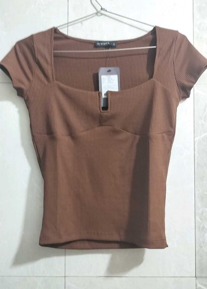 Cute Trendy Brown 🤎🤎 Top