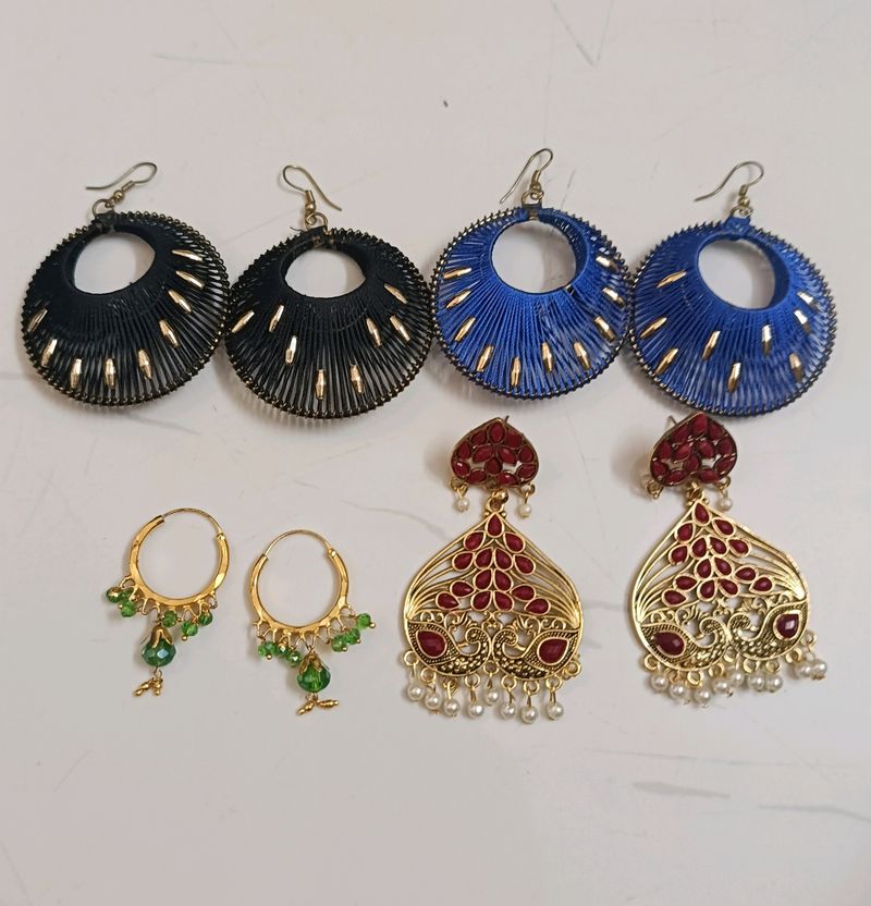 4 pairs Of Earrings