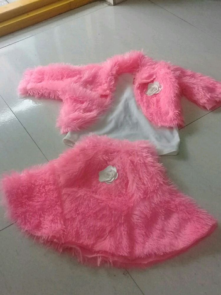 Midey And Top With Jacket For 3 To 6 Months